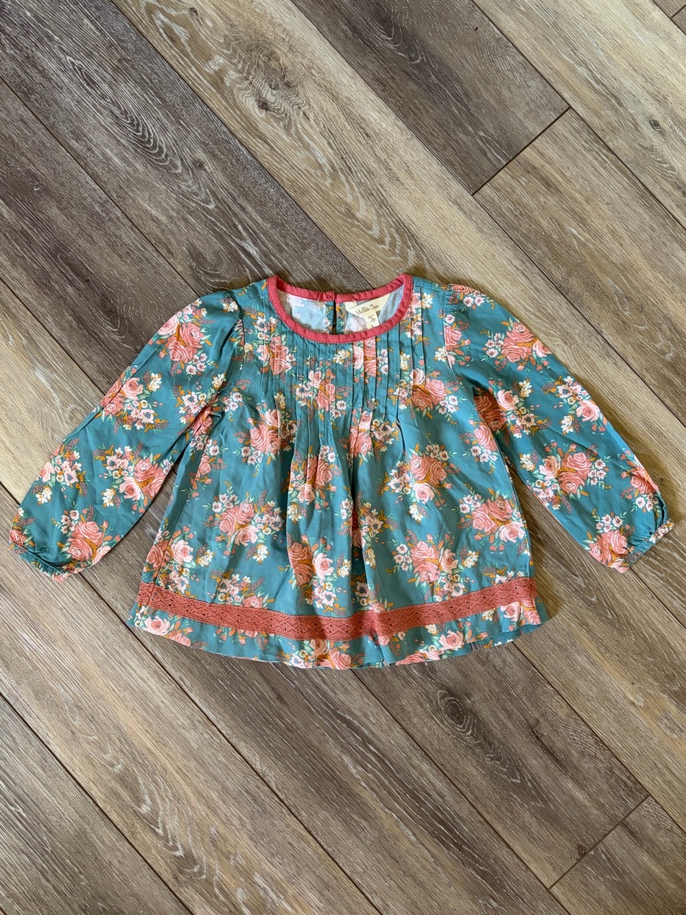 Matilda Jane Just Imagine Afina Floral Top Girl's Size 4
